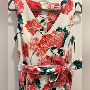 Calvin Klein Hydrangea Print Dresss BRAND NEW